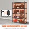 Black Carbon Steel Adjustable 5-Tier Garage Storage Rack with MDF Shelves